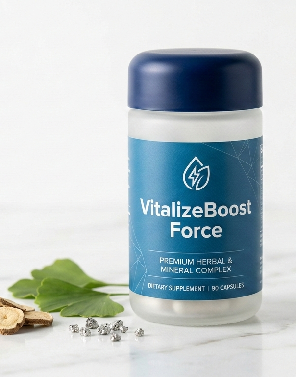 Embalagem VitalizeBoost Force – suplemento alimentar natural